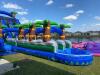 37ft Dual Lane Wet/Dry Slide with Pool - 11