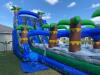 37ft Dual Lane Wet/Dry Slide with Pool - 12