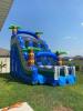 37ft Dual Lane Wet/Dry Slide with Pool - 16