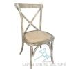 (225) Brand New Gray Crossback with Padded Cane Seat - 2