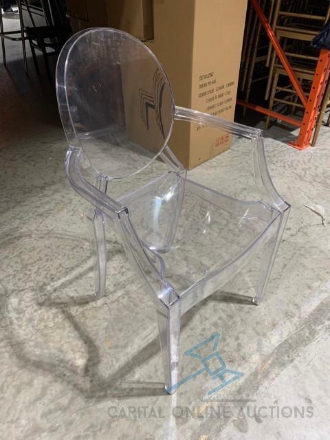 (210) Clear Louis Ghost Chairs