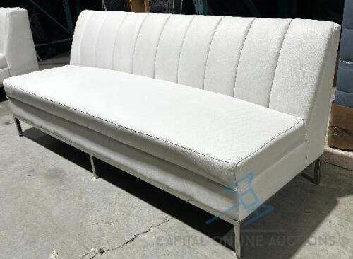 9 white sofas no arms