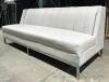 5 white sofas with arms