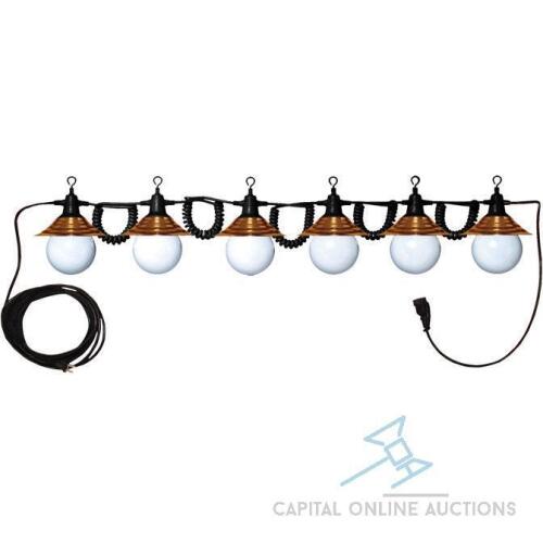 (51) Globe Lights w/ Copper Shades