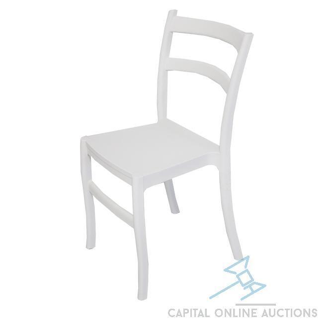 (96) White Mason Tiffany Dining Chair