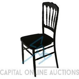 (11) Black Fayette Napoleon Chair