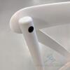 (390) White Dover Cross Back Chair - 5