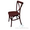 (53) Chocolate Dover Cross Back Chair