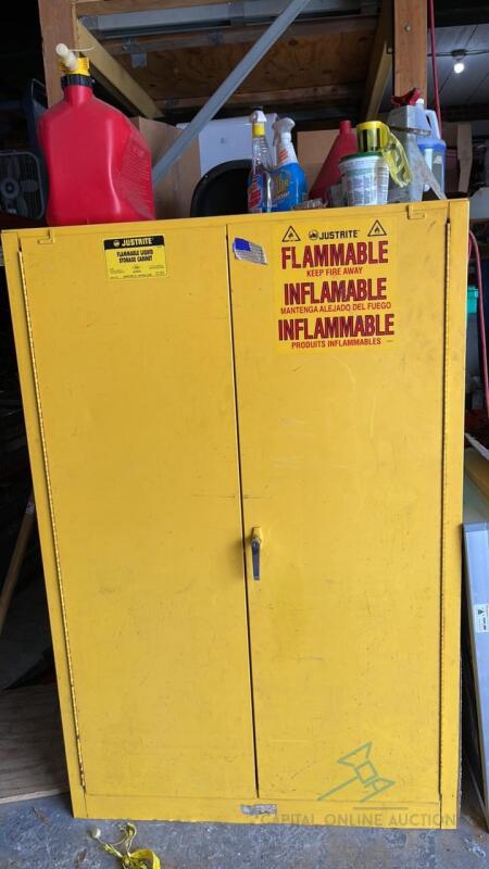 Justrite Self Closing Flammable Liquid Storage Cabinet