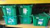 (5) Large Tote Bins with Spare Parts