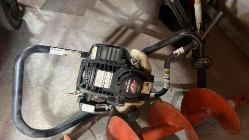 Honda Fence Post Digger with 2 Augers