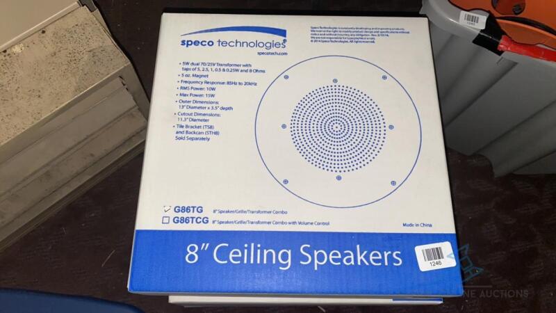 5 New in Box Ceiling Speakers