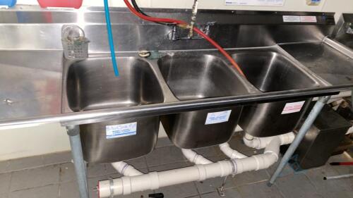 Three Compartment Sink