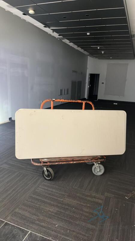 Cart with 3 folding tables