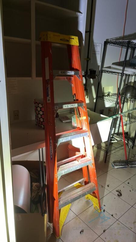 Six foot standing ladder