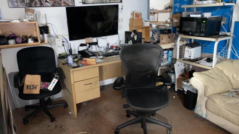 Lot of Tools and Office Furniture