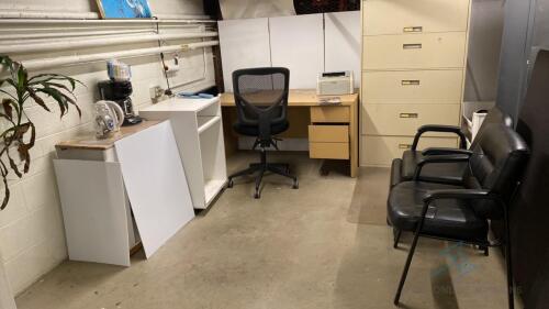 Large Lot of Office Furniture and Supplies