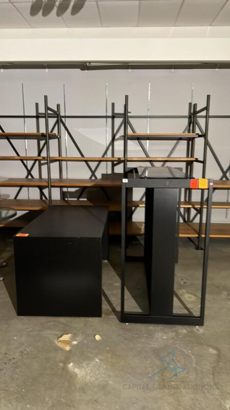 Lot of Black structure, black table