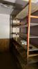 Shelving units, metal and wood - 4