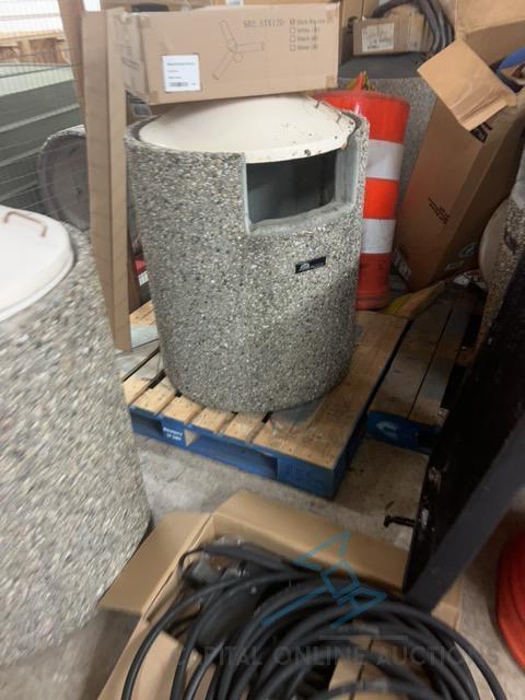 Large Lot of Trash Receptacles