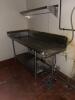 Restaurant metal shelves/countertop, chairs - 5