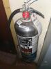 White chemical fire extinguisher