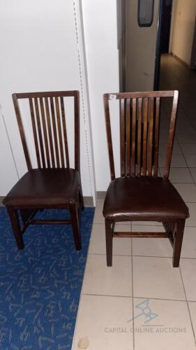 2 Brown Chairs