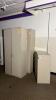 Lot of Metal storage cabinets w/wood shelf - 4