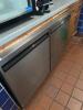 Delfield two door under counter refrigerator