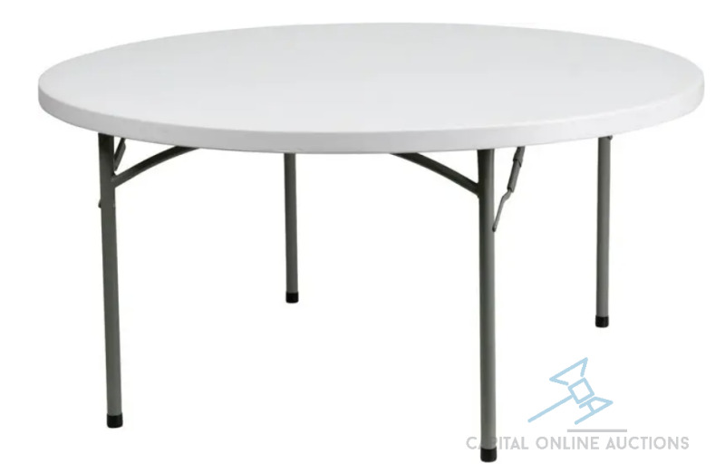 40 Brand New 60" Round Folding Tables