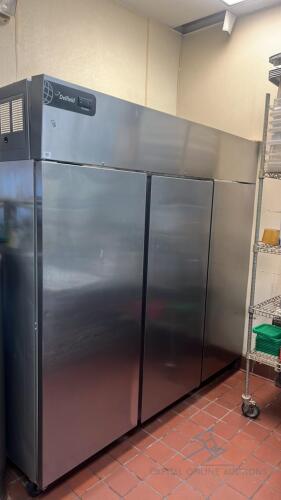 Delfield 3 Door Upright Stainless Steel Freezer