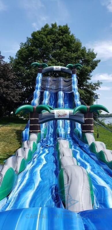 27 ft Blue Crush Double Lane w/ Slip n Slide