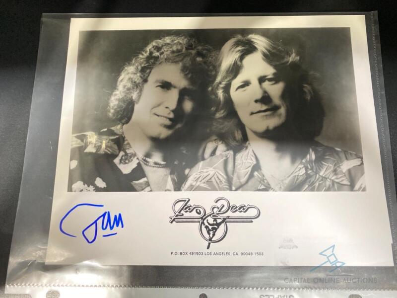 Jan and Dean signed promo photo