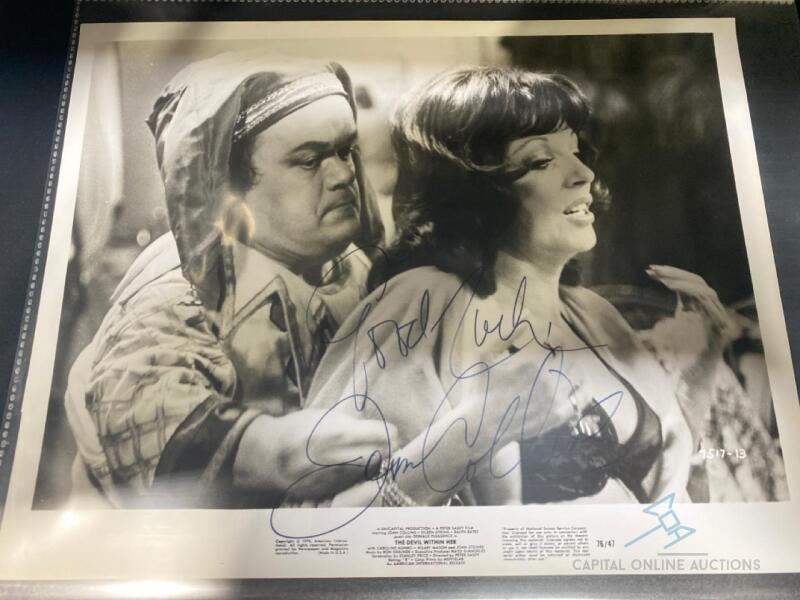 Joan Collins signed The Devil Within Her movie still