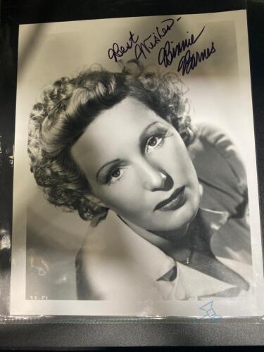 Binnie Barnes signed photo