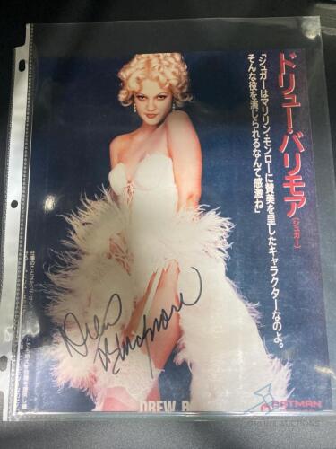 Drew Barrymore signed photo