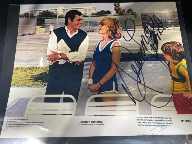 Hardly Working signed movie photo