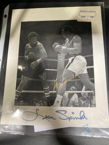 Muhammad Ali vs. Leon Spinks signed photo