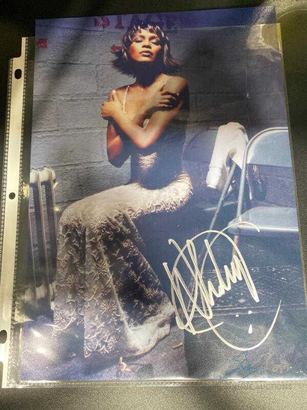 Whitney Houston signed photo