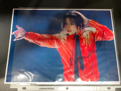 Michael Jackson signed photo