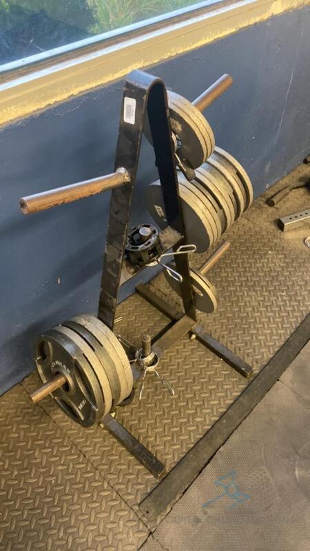 Weight Rack with Weights