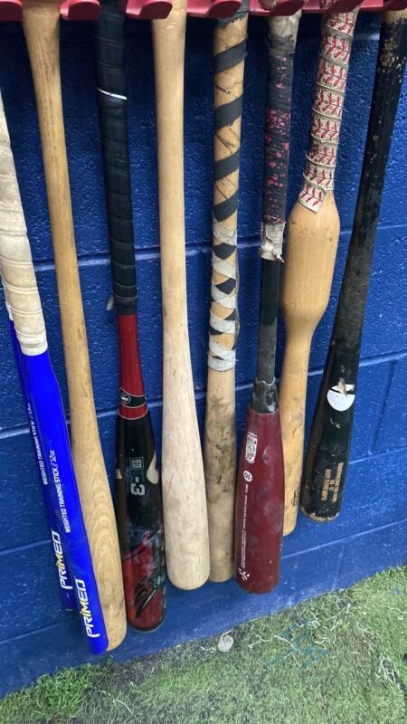 Baseball Rack with Bats