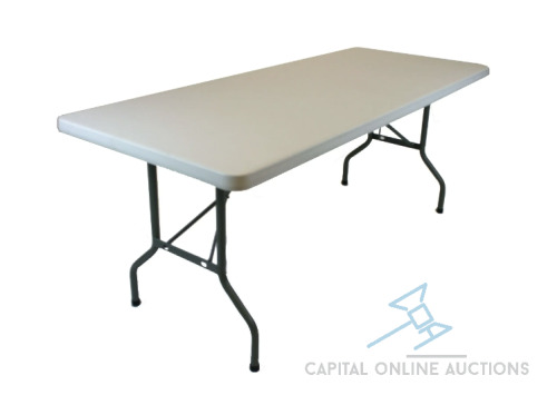 (56) Brand New 30"x72" Plastic Folding Tables