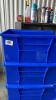 (7) Blue Plastic Bins - 3