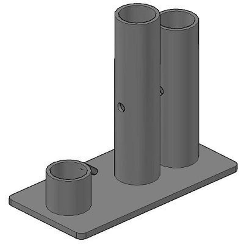 Brand New 4" x 8" base plate Quick peak double tube