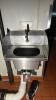 Lot of 3 sinks, shelving and lockers - 6