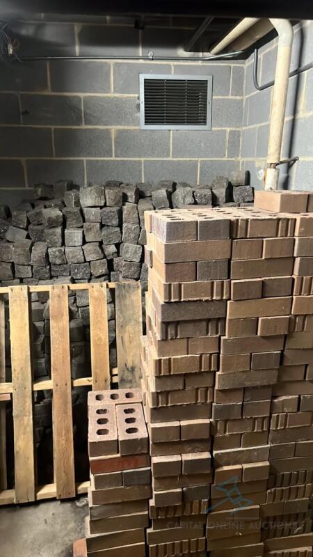 Large lot of bricks and rocks