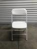 (50) White Poly Folding Chairs - 2