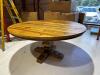 (9) 66" Natural Wood Round Dining Tables