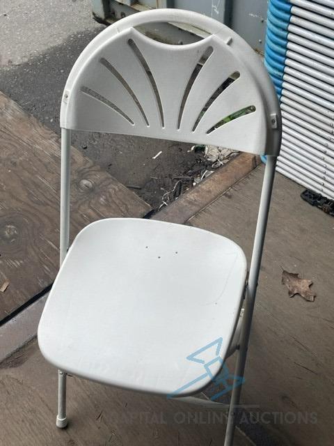 (50) White Fanback Chairs PRE